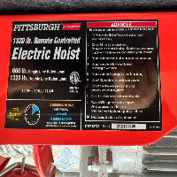 Pittsburgh Automotive 1320 lb. Remote Controlled Electric Hoist image 2